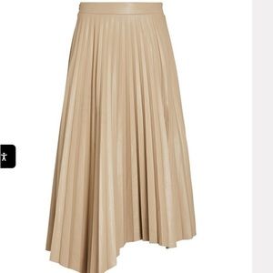 Jonathan Simkhai khaki skirt, Jayla Pleated Vegan Leather NWT *make offer*